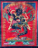 Vajrayoginī (Sanskrit: Vajrayoginī; Tibetan: Dorje Naljorma, Wylie: Rdo rje rnal ’byor ma; Mongolian: Огторгуйд Одогч, Нархажид, Chinese: 瑜伽空行母 Yújiā kōngxíngmǔ) is the Vajra yoginī, literally 'the diamond female yogi'.<br/><br/>

She is a Highest Yoga Tantra Yidam (Skt. Iṣṭha-deva), and her practice includes methods for preventing ordinary death, intermediate state (bardo) and rebirth (by transforming them into paths to enlightenment), and for transforming all mundane daily experiences into higher spiritual paths.<br/><br/>

Vajrayoginī is a generic female yidam and although she is sometimes visualized as simply Vajrayoginī, in a collection of her sādhanas she is visualized in an alternate form in over two thirds of the practices. Her other forms include Vajravārāhī (Tibetan: Dorje Pakmo, Wylie: rdo-rje phag-mo; English: the Vajra Sow) and Krodikali (alt. Krodhakali, Kālikā, Krodheśvarī, Krishna Krodhini, Sanskrit; Tibetan:Troma Nagmo; Wylie:khros ma nag mo; English: 'the Wrathful Lady' or 'the Fierce Black One' ).<br/><br/>

Vajrayoginī is a ḍākiṇī and a Vajrayāna Buddhist meditation deity. As such she is considered to be a female Buddha.