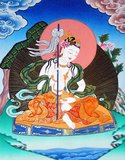 Mandarava is, along with Yeshe Tsogyal, one of the two principal consorts of Padmasambhava and is considered a female guru-deity in Buddhism. Mandarava, born a princess in Mandi, Himachel Pradesh, India in the 8th Century CE, renounced her royal birthright in order to practice the Dharma, and became a fully realized spiritual adept and great teacher.